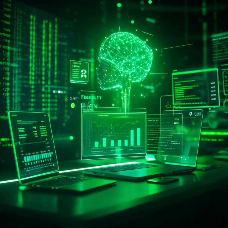 aplicações de GEO em uma tela futurista
