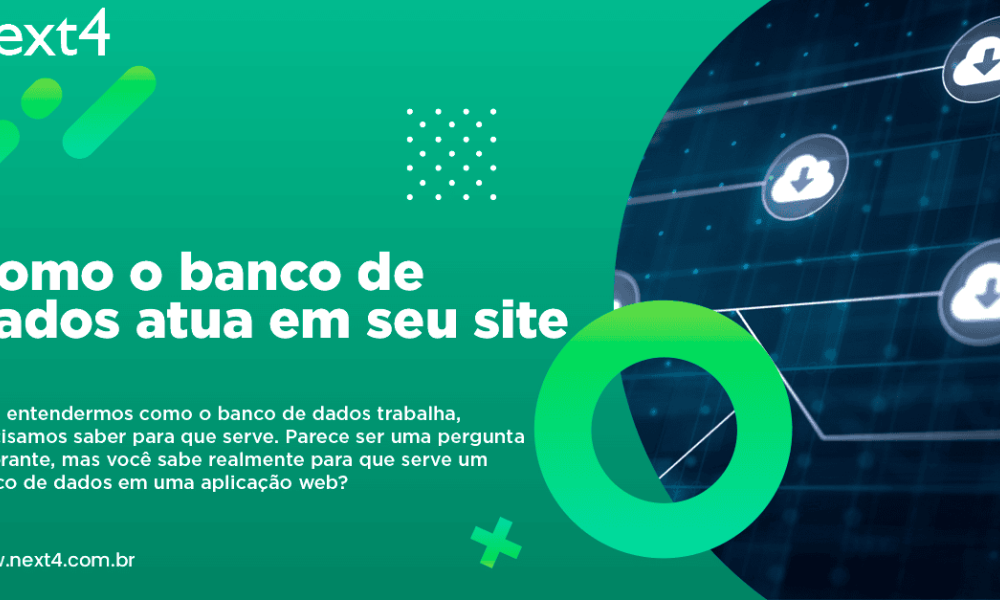 Como o banco de dados atua em seu site