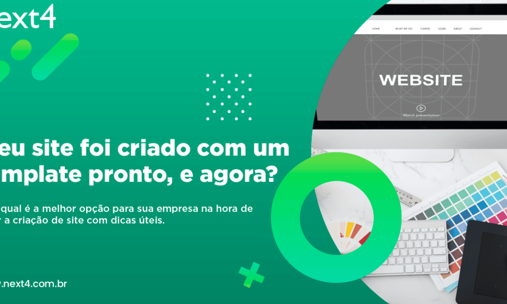 Meu site foi criado com um template pronto, e agora?